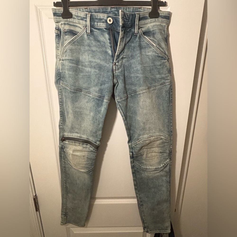 G-Star Men's Faded Blue Skinny Jeans